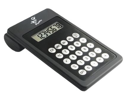 H2O Slimline 8-digit rekenmachine op waterr